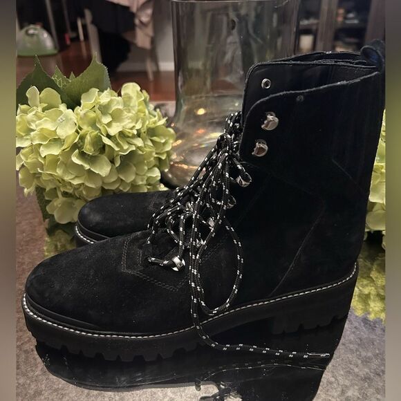 Marc Fisher LTD Izzie Shearling Fur Hiker Boots - Picture 3 of 3